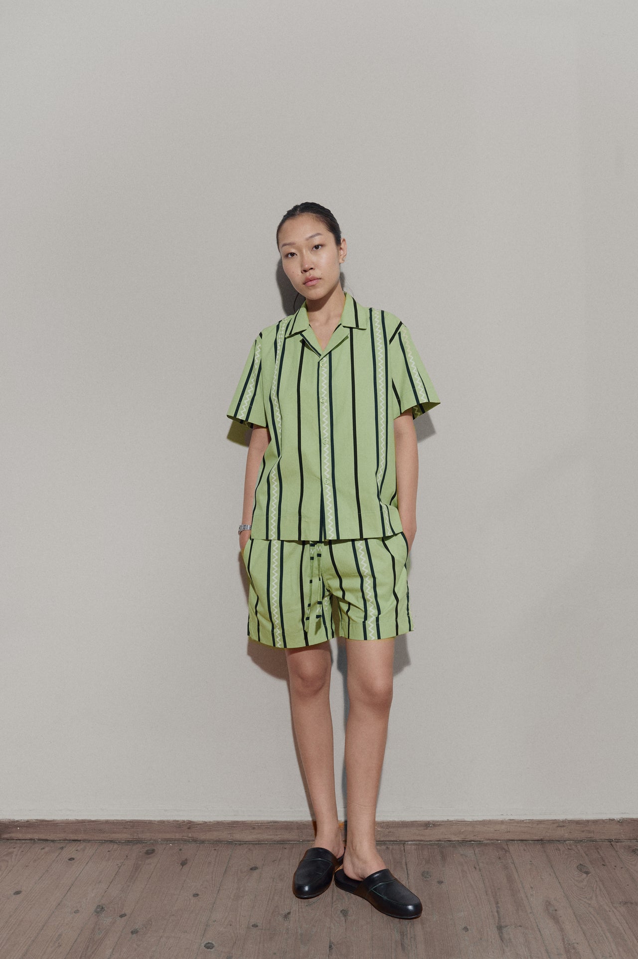 Wave Stripe Set - Laurel Green