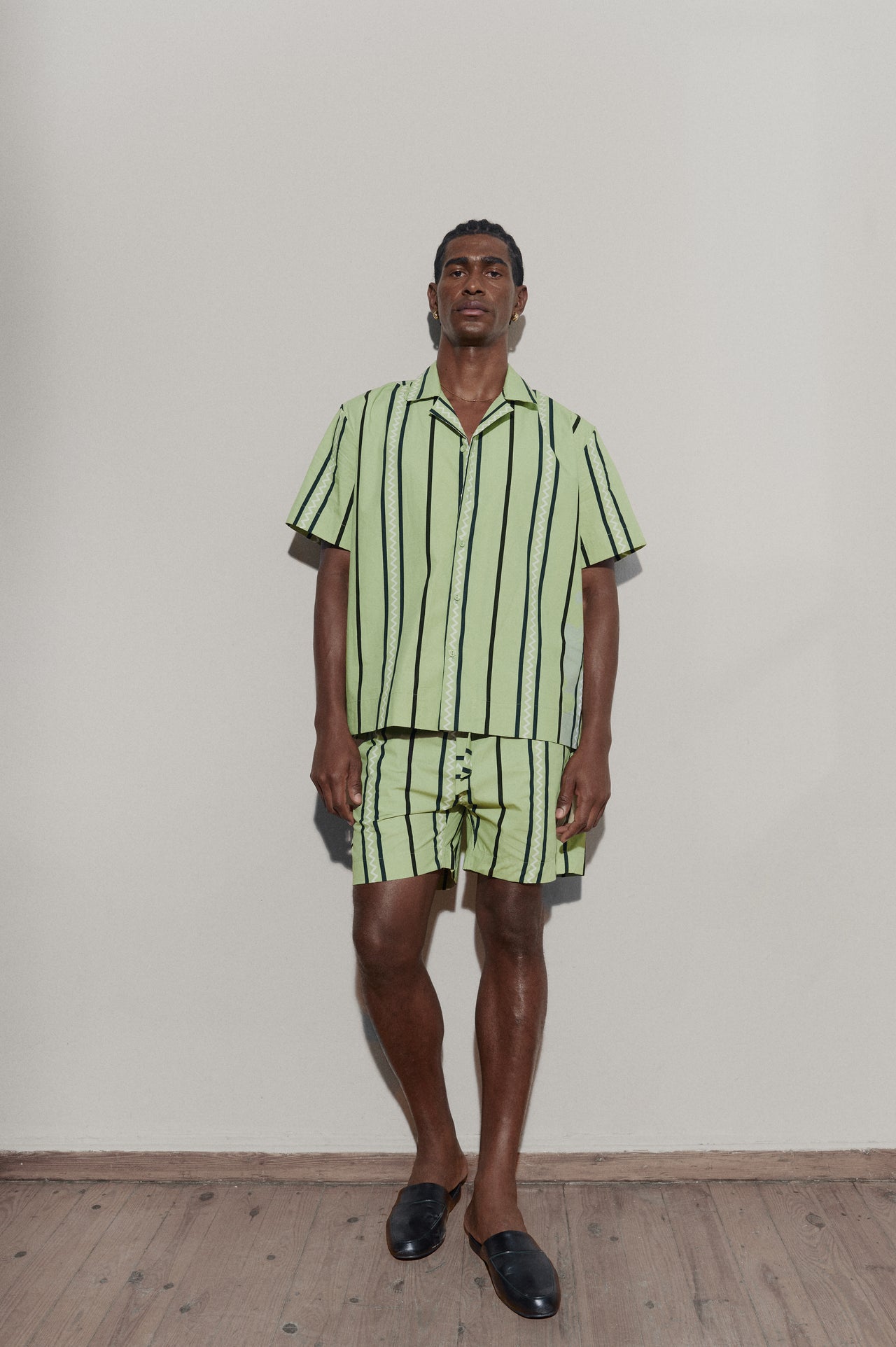 Wave Stripe Set - Laurel Green