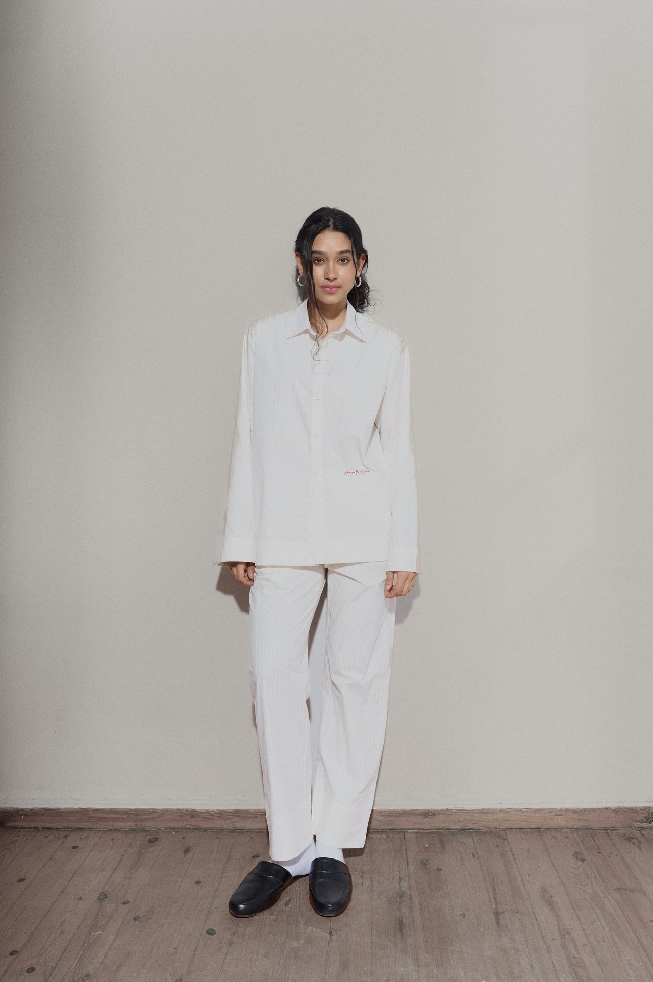 Pinstripe set - Yellow