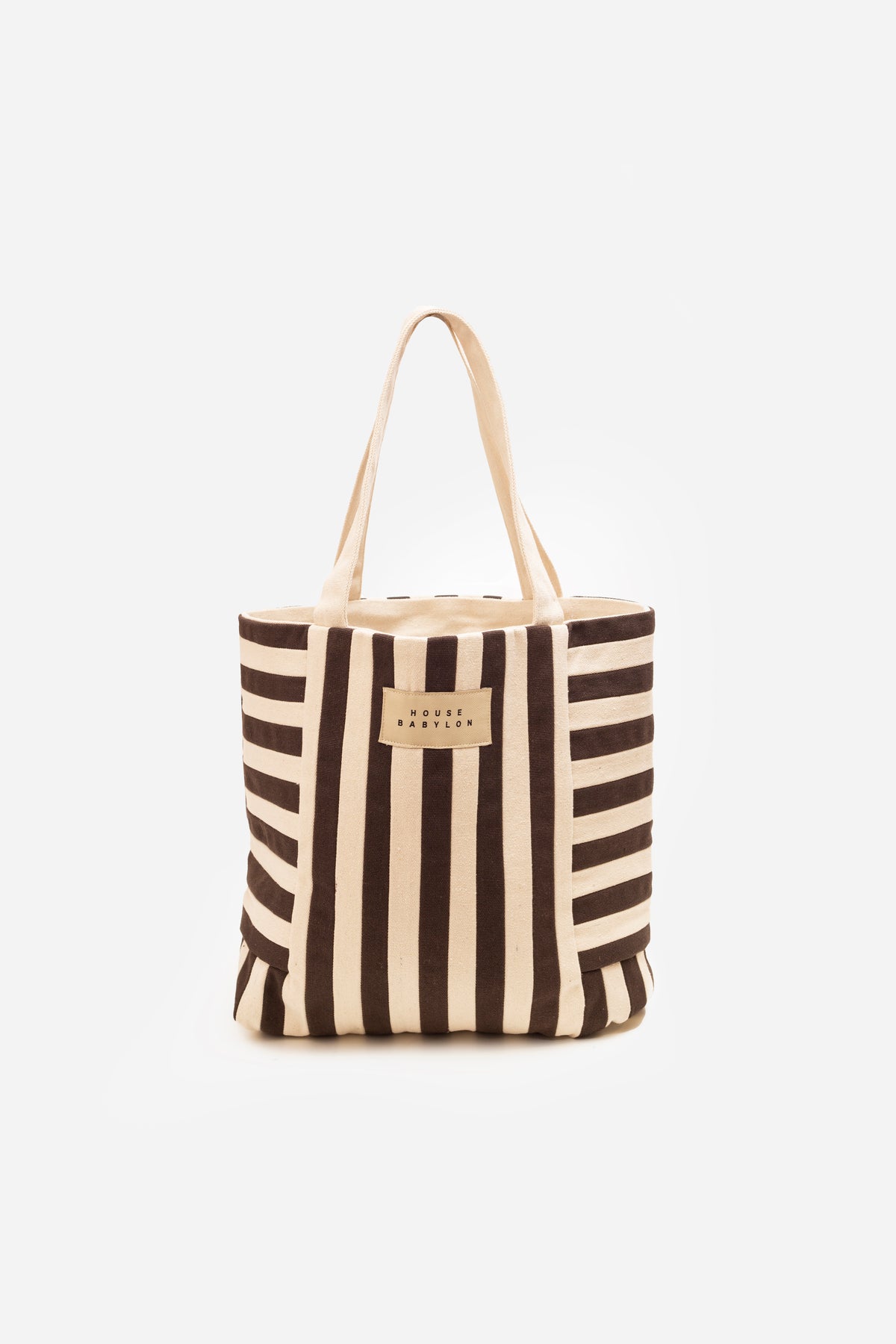 The Market Tote - Brown Stripe