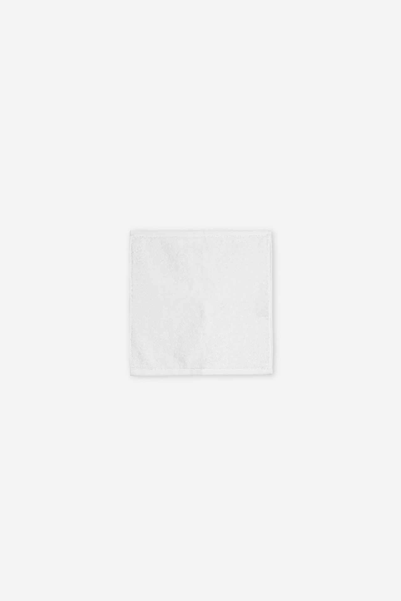 Plain face towel - White