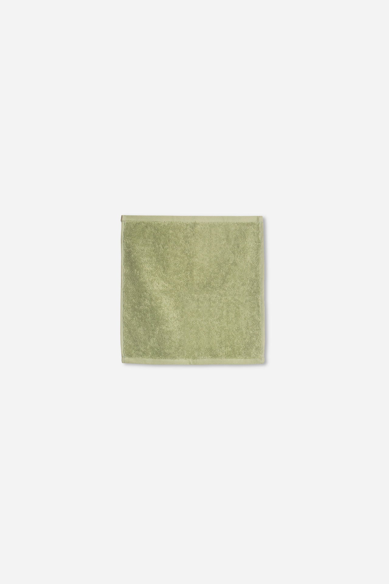 Plain face towel - Laurel green