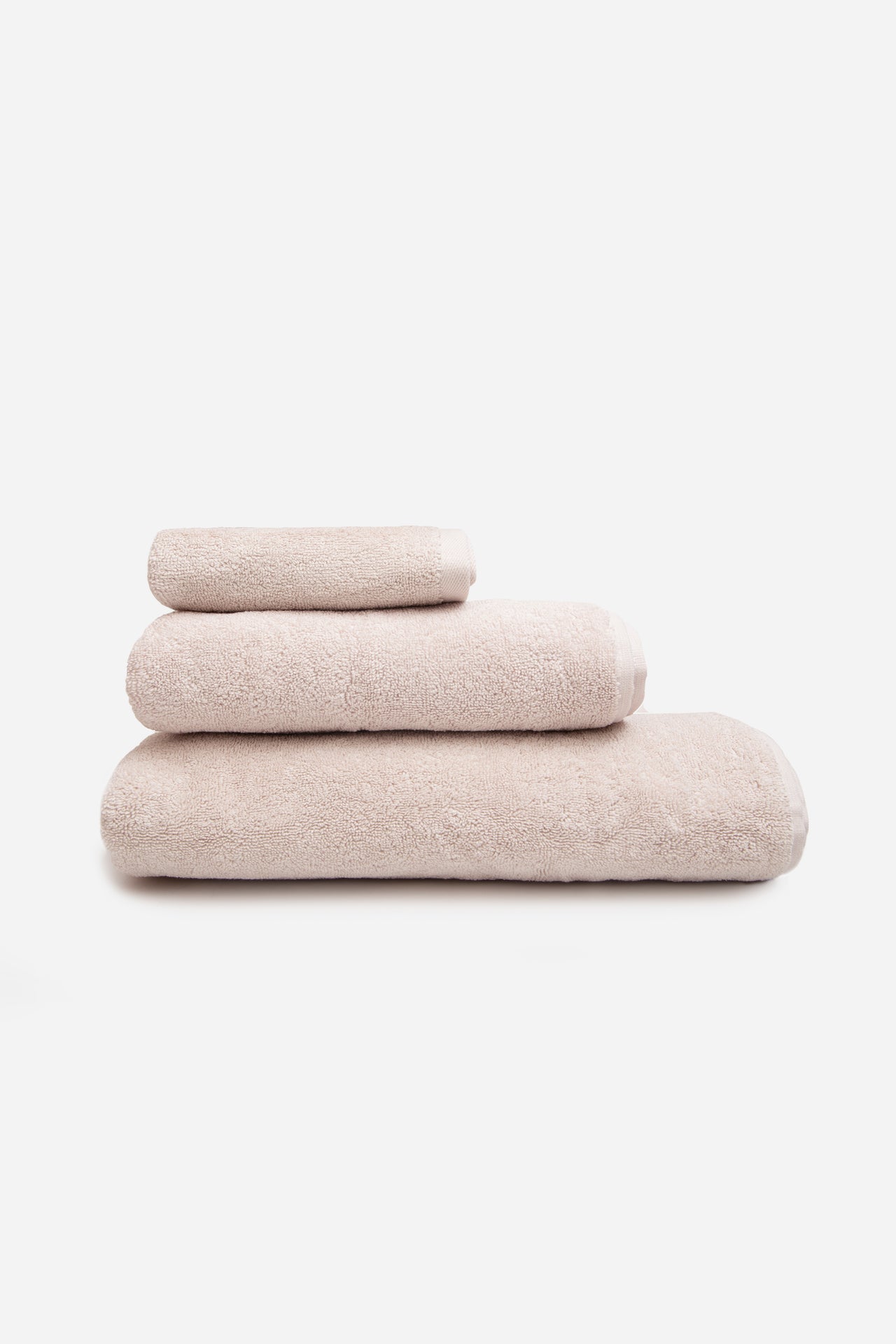 Plain mixed towels set - Egret