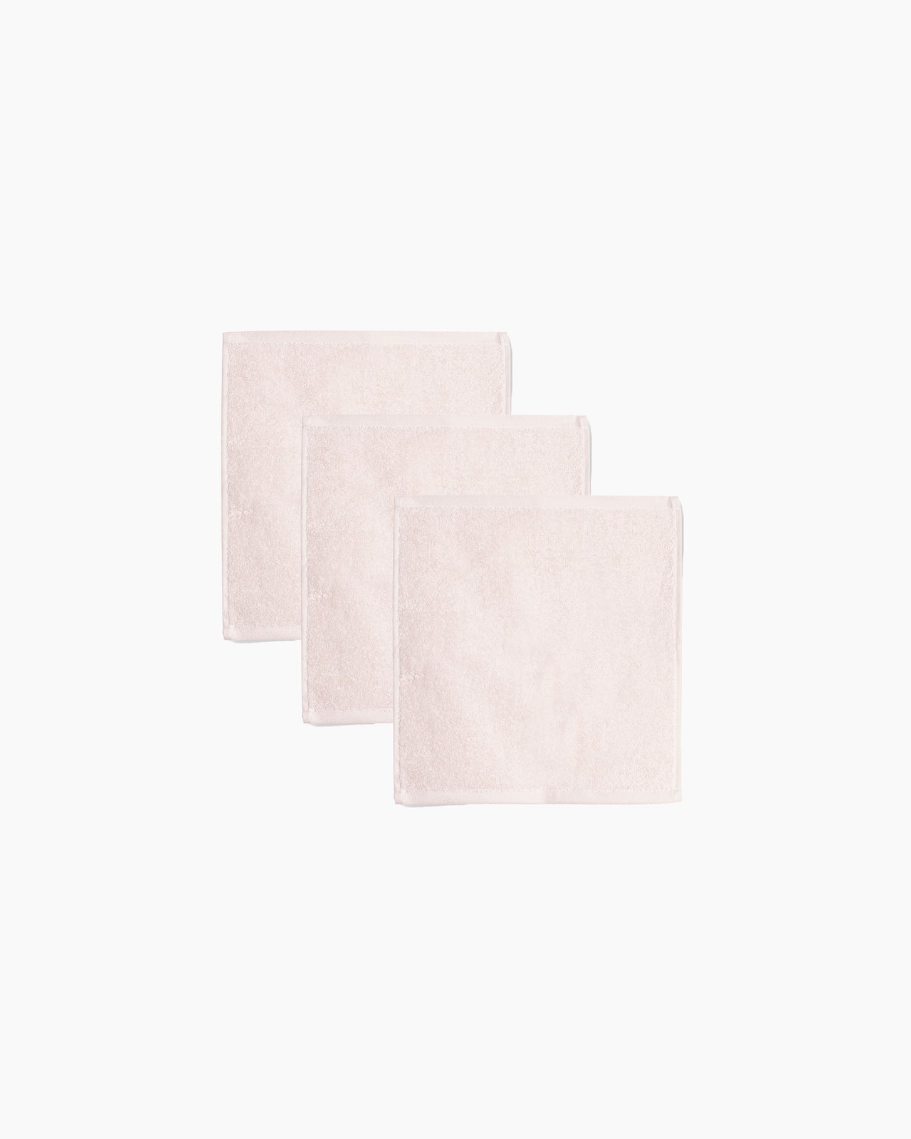 Plain face towel set - Egret