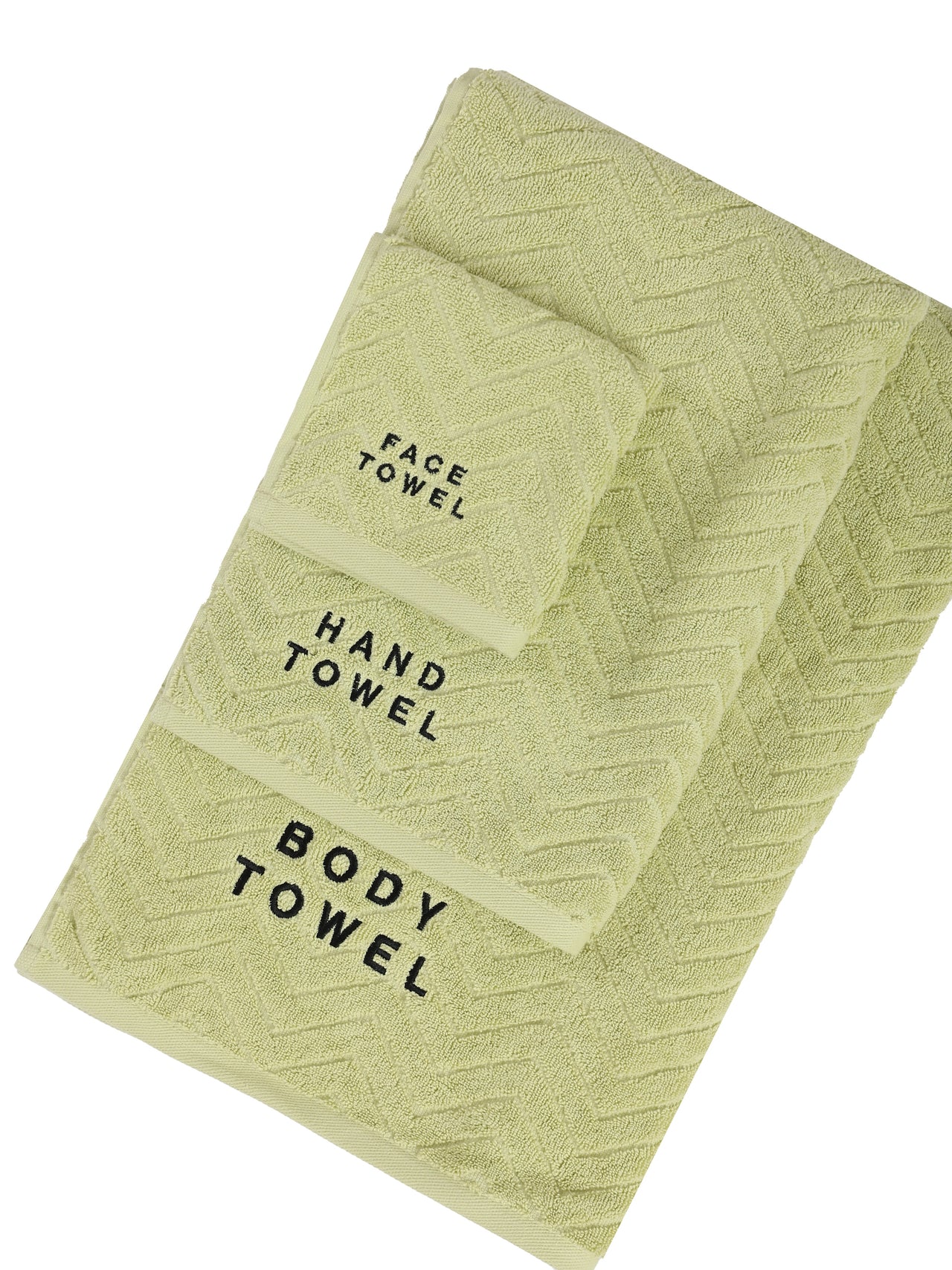 Mixed Towels collection - Lime