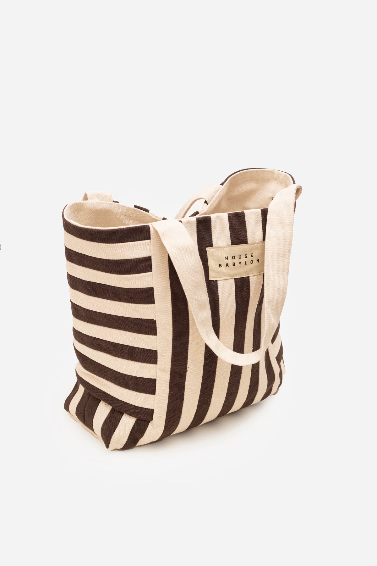 The Market Tote - Brown Stripe