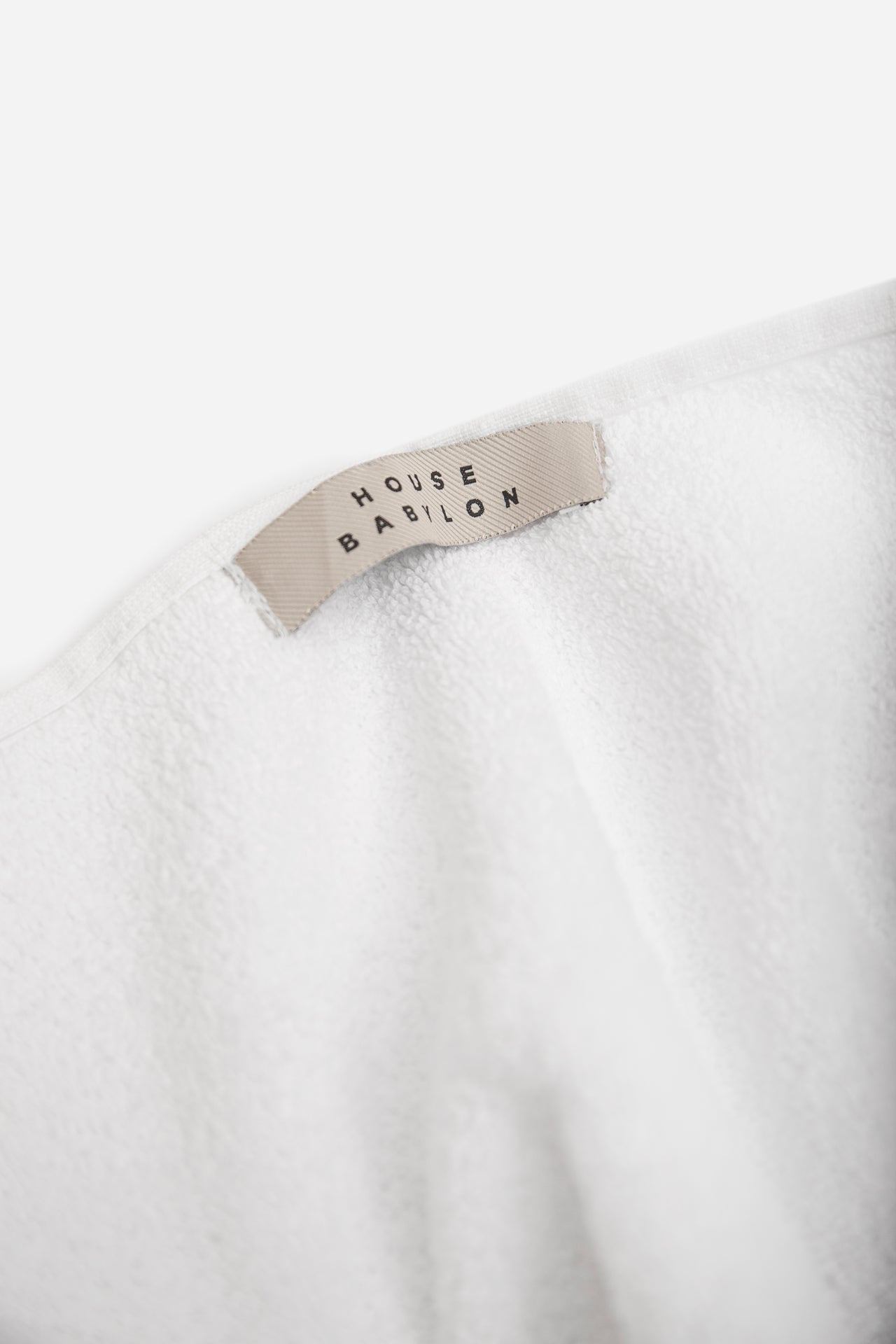 Plain mixed towels set - White
