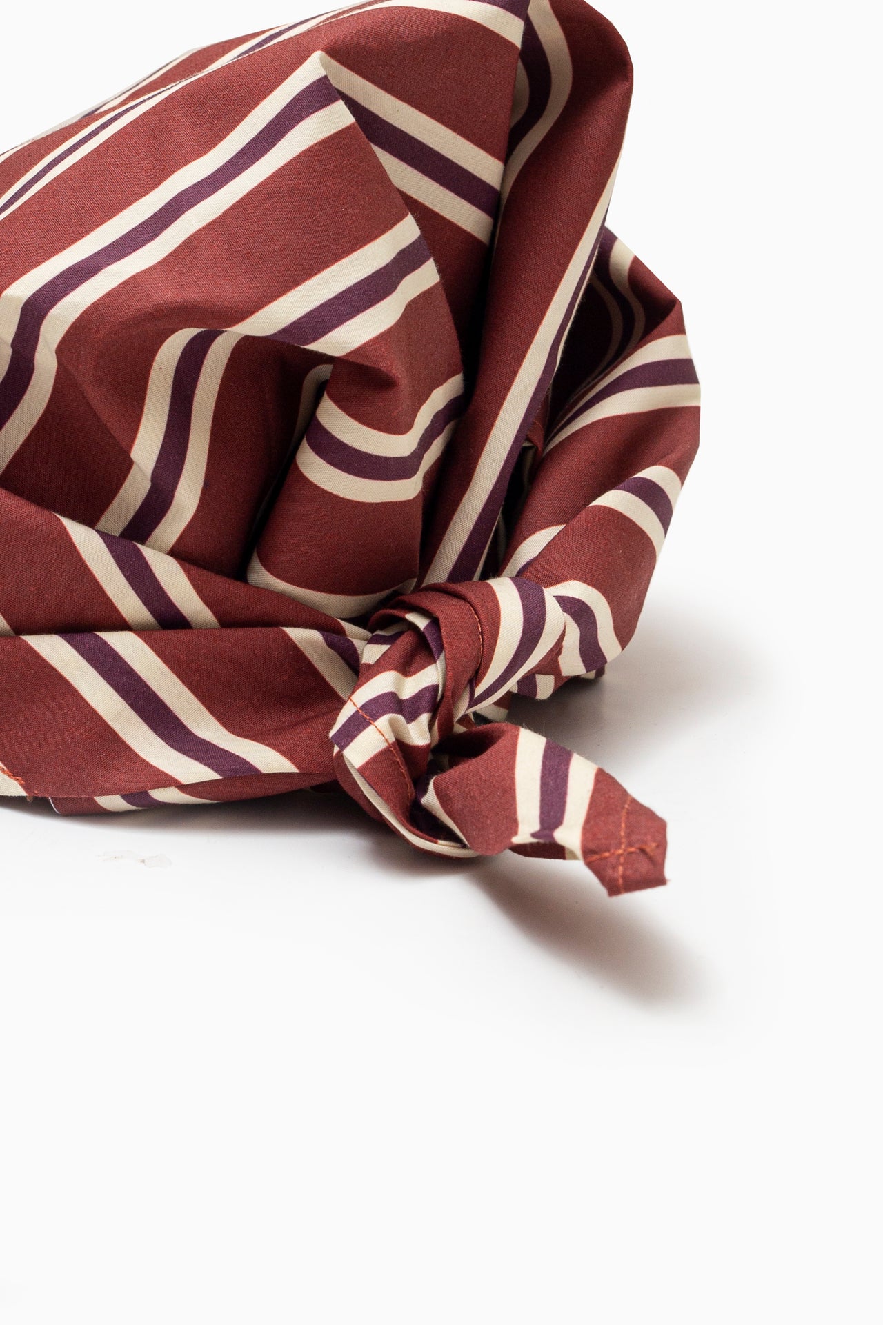 Soho Striped Scarf Cap - Red