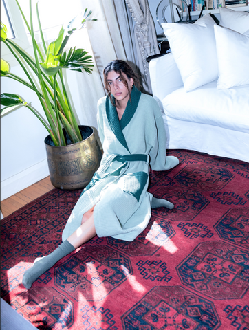 Two tone bathrobes