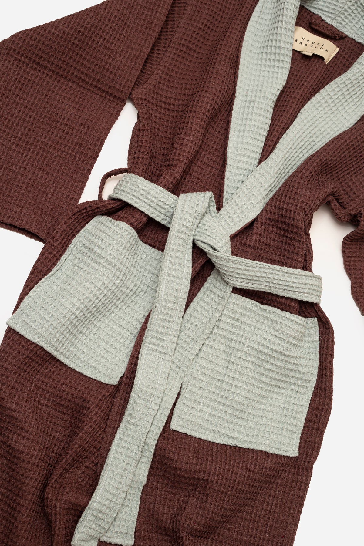 Two Tone Bathrobe - Walnut Sky