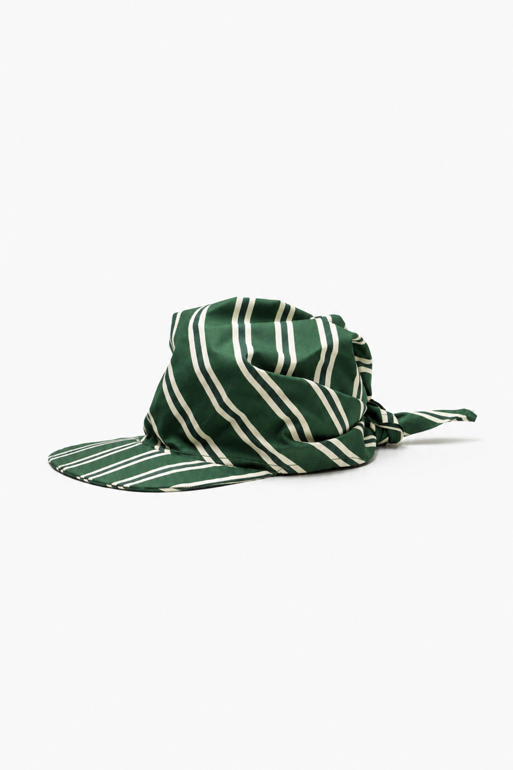 Soho Striped Scarf Cap - Green