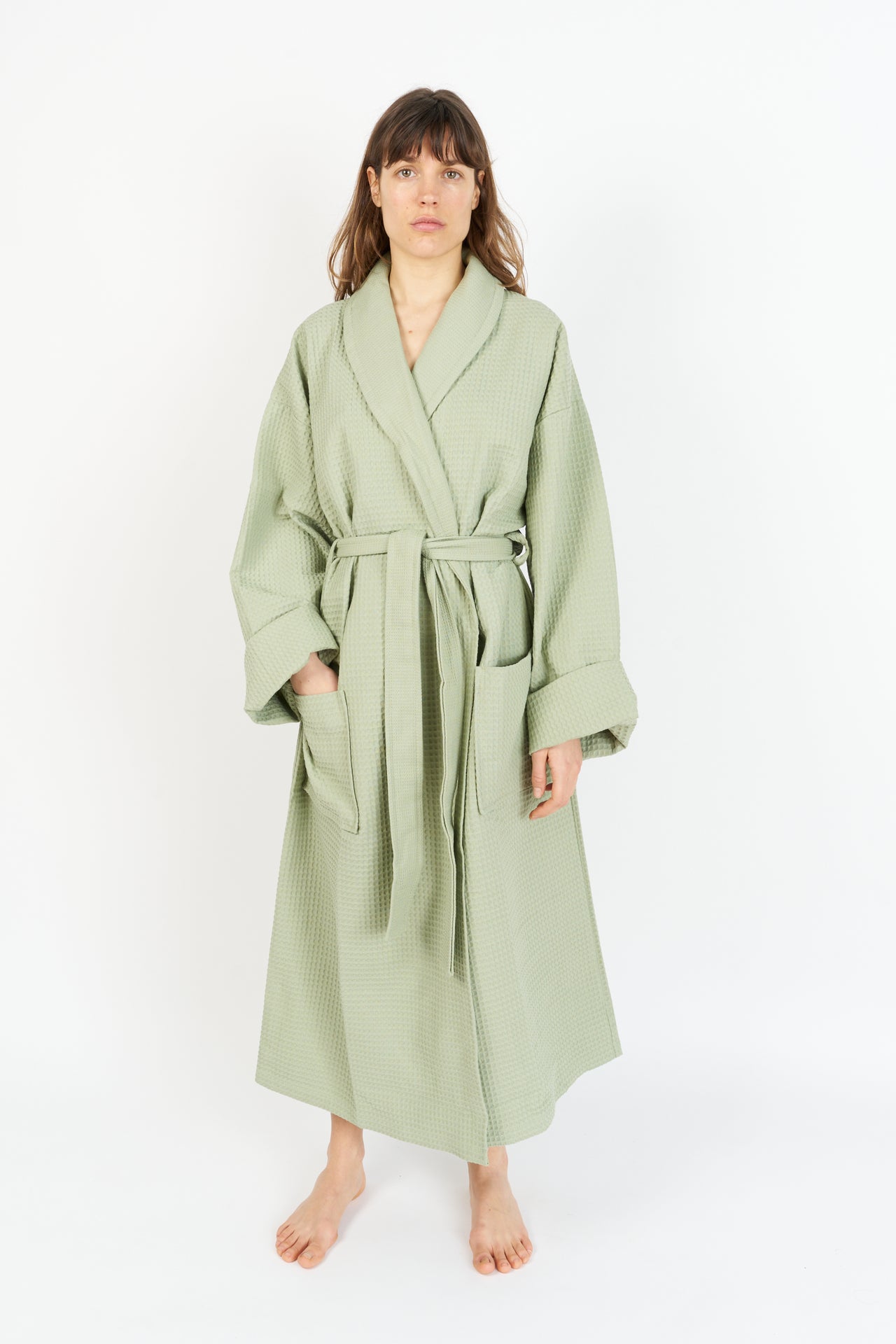 Bathrobe | Waffle Laurel Green