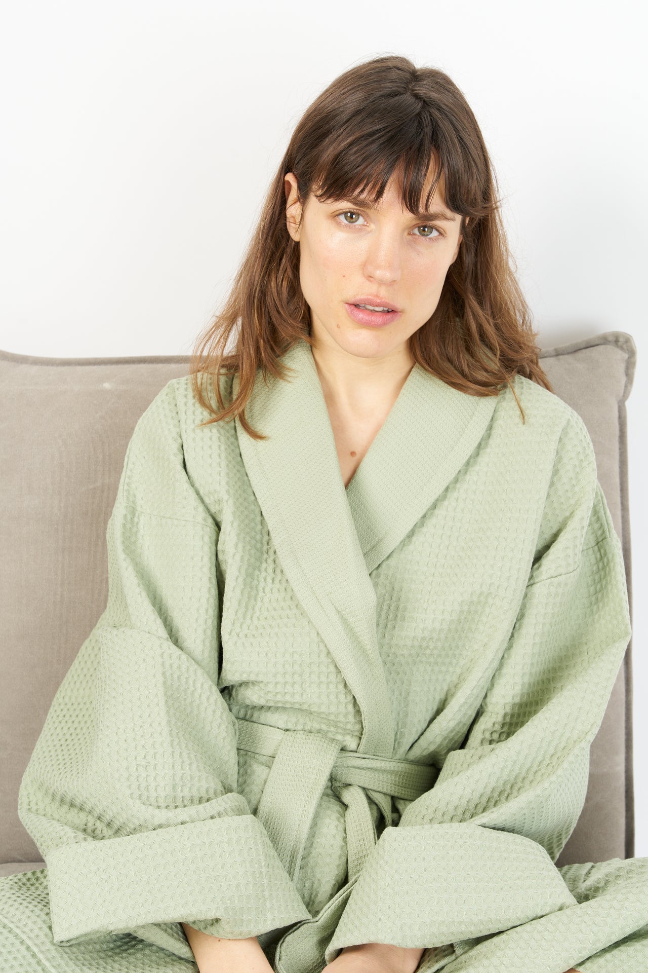 Bathrobe | Waffle Laurel Green