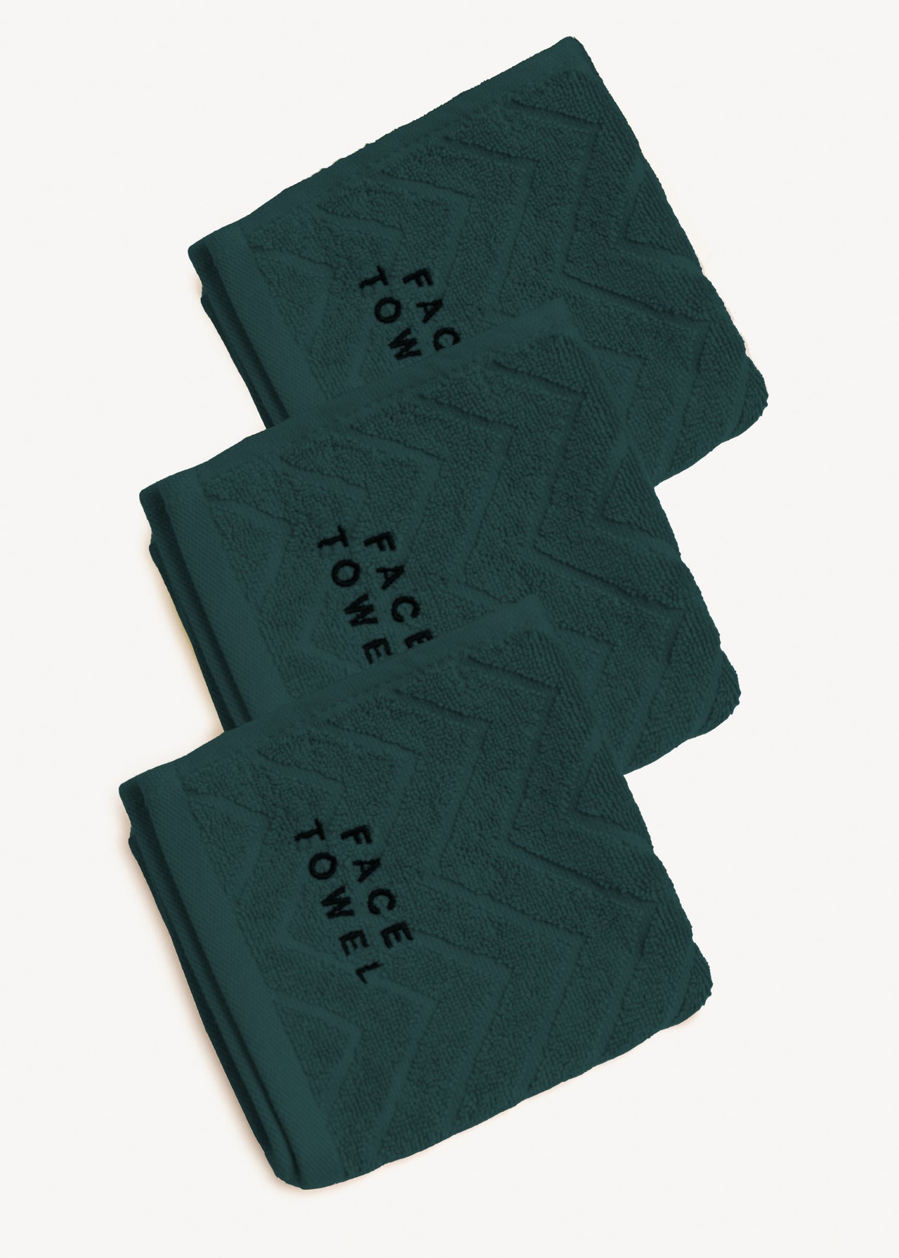 Face Towel Set - Dark Green