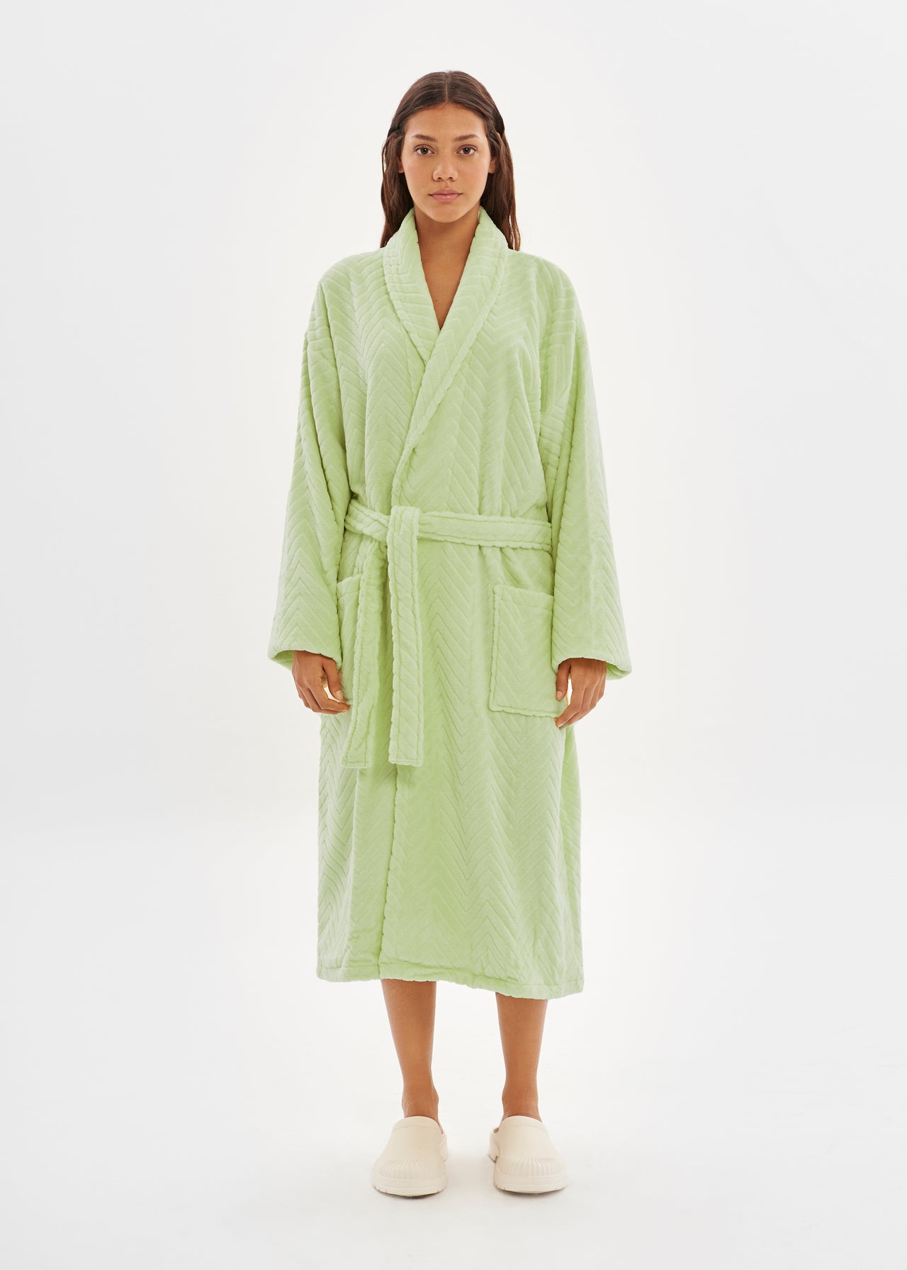 Bathrobe | Velour Lime