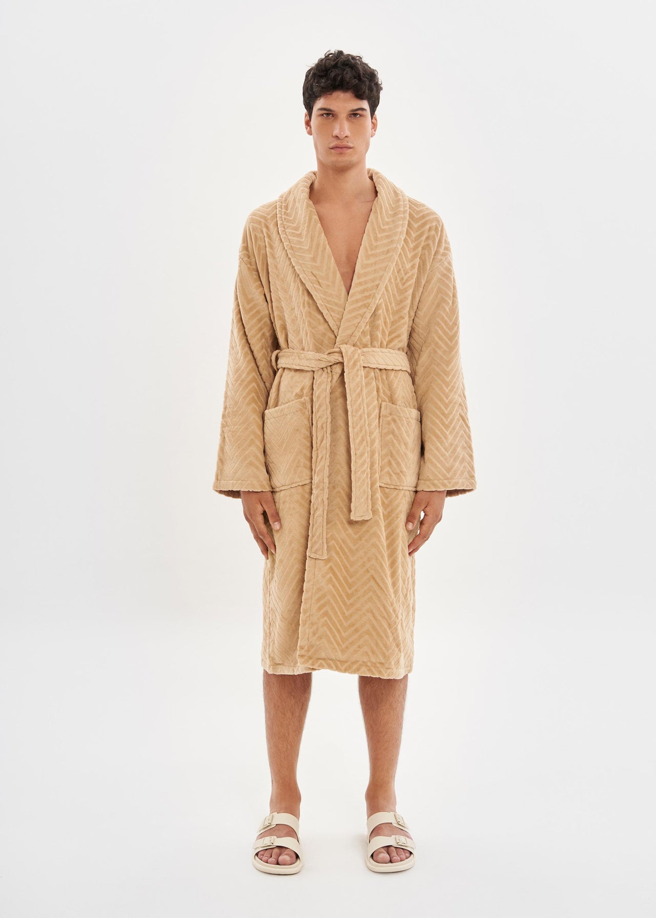 Bathrobe | Velour Taupe