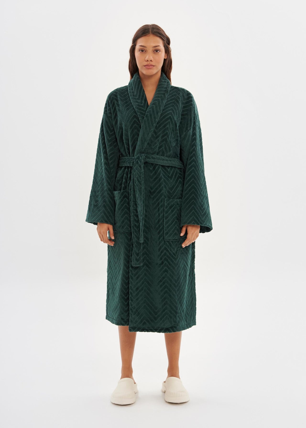 Bathrobe | Velour Dark Green