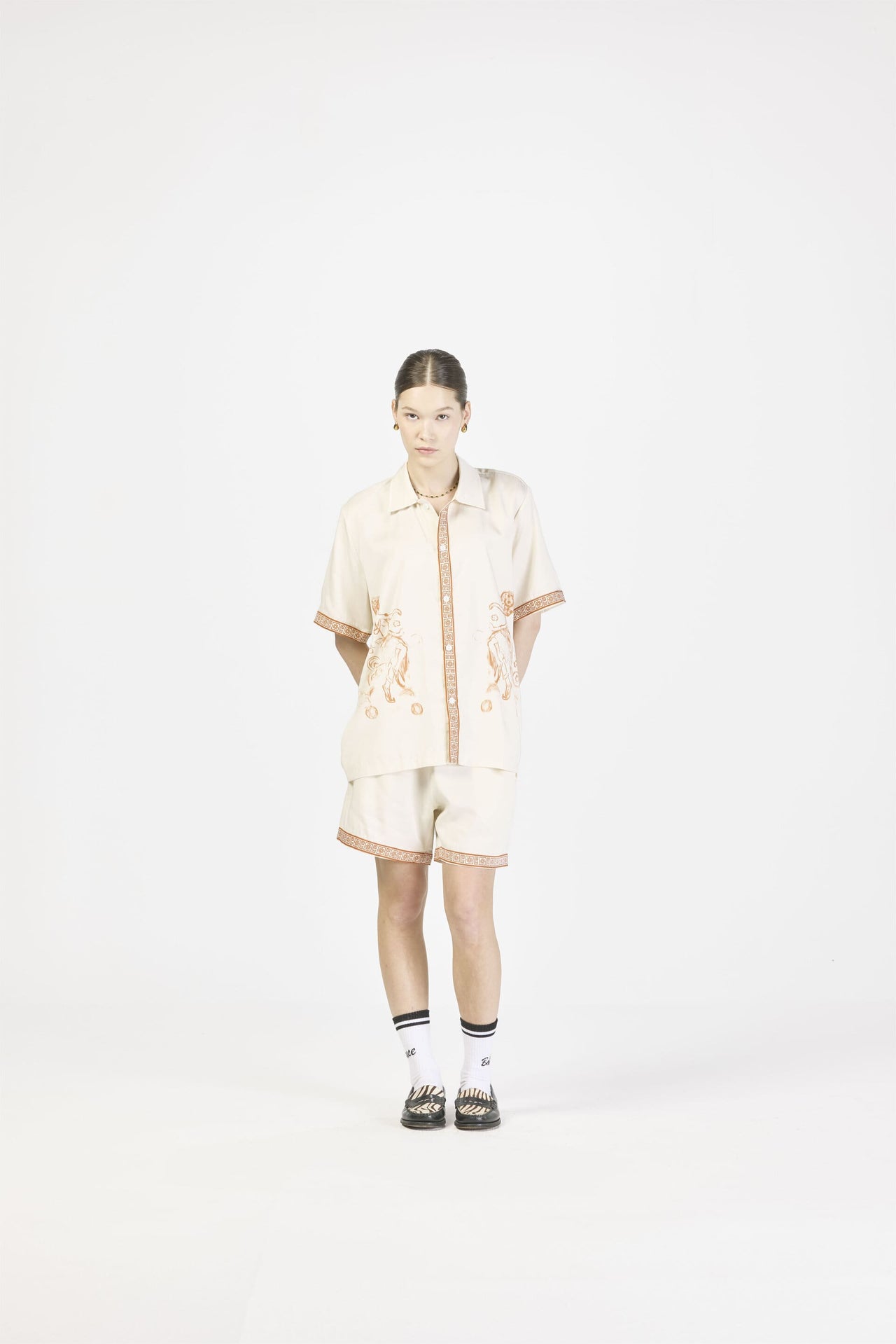 Trianon Tencel Shorts - Off white