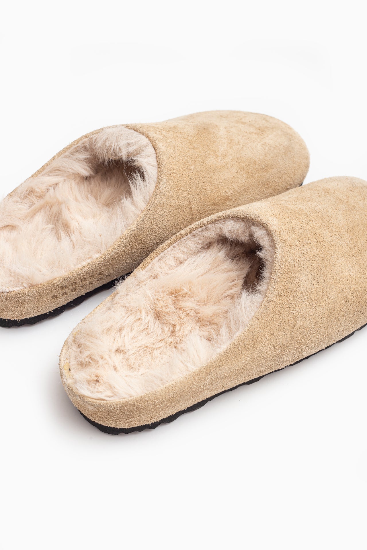 Shearling Clog – Beige