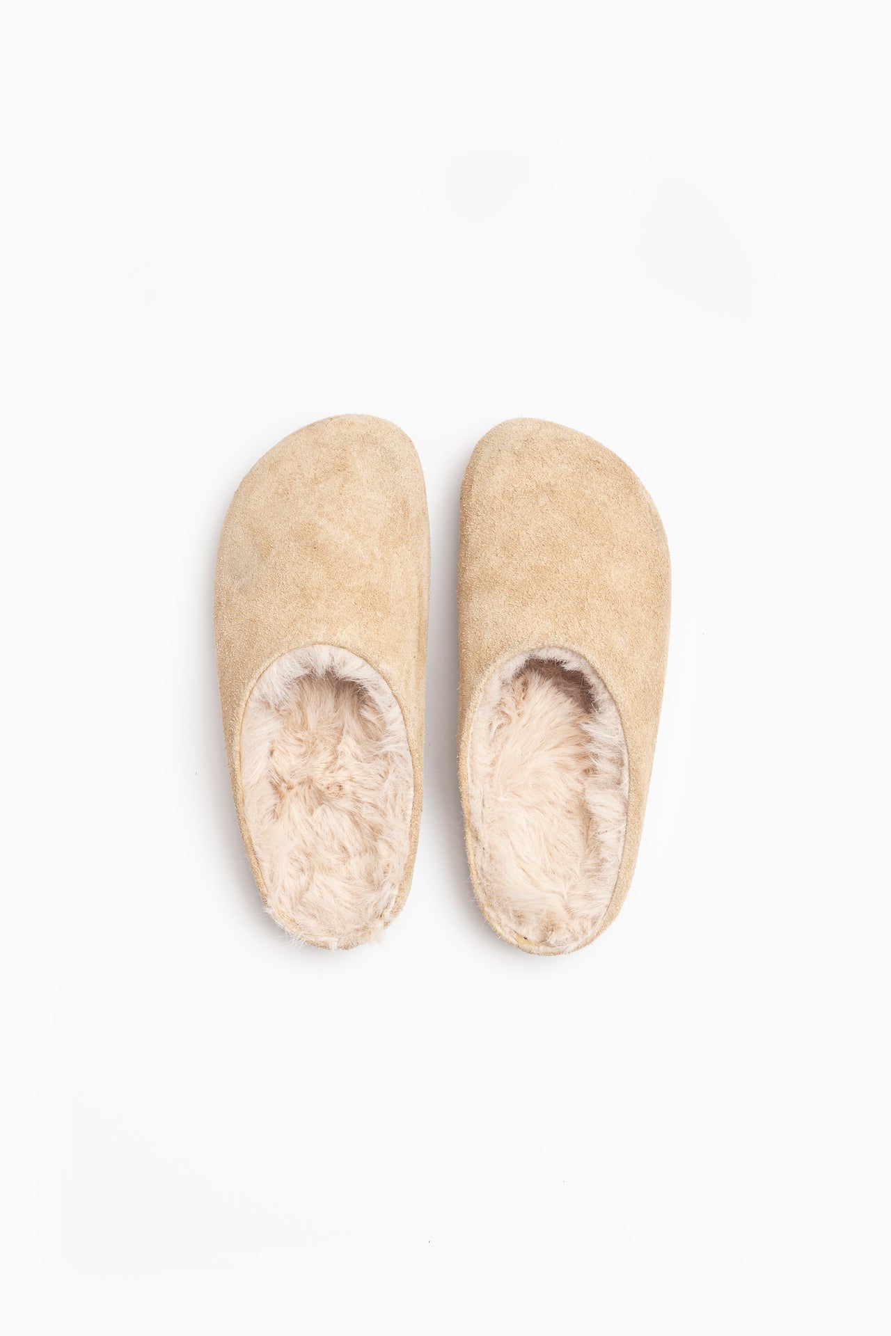 Shearling Clog – Beige