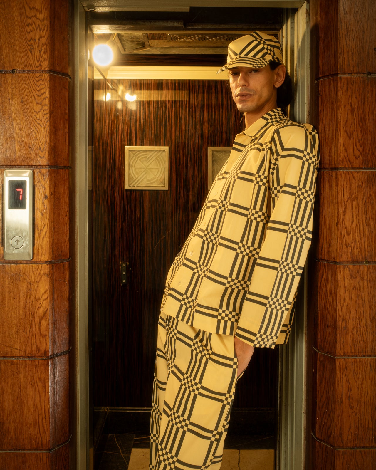 Grid Striped Set - Yellow