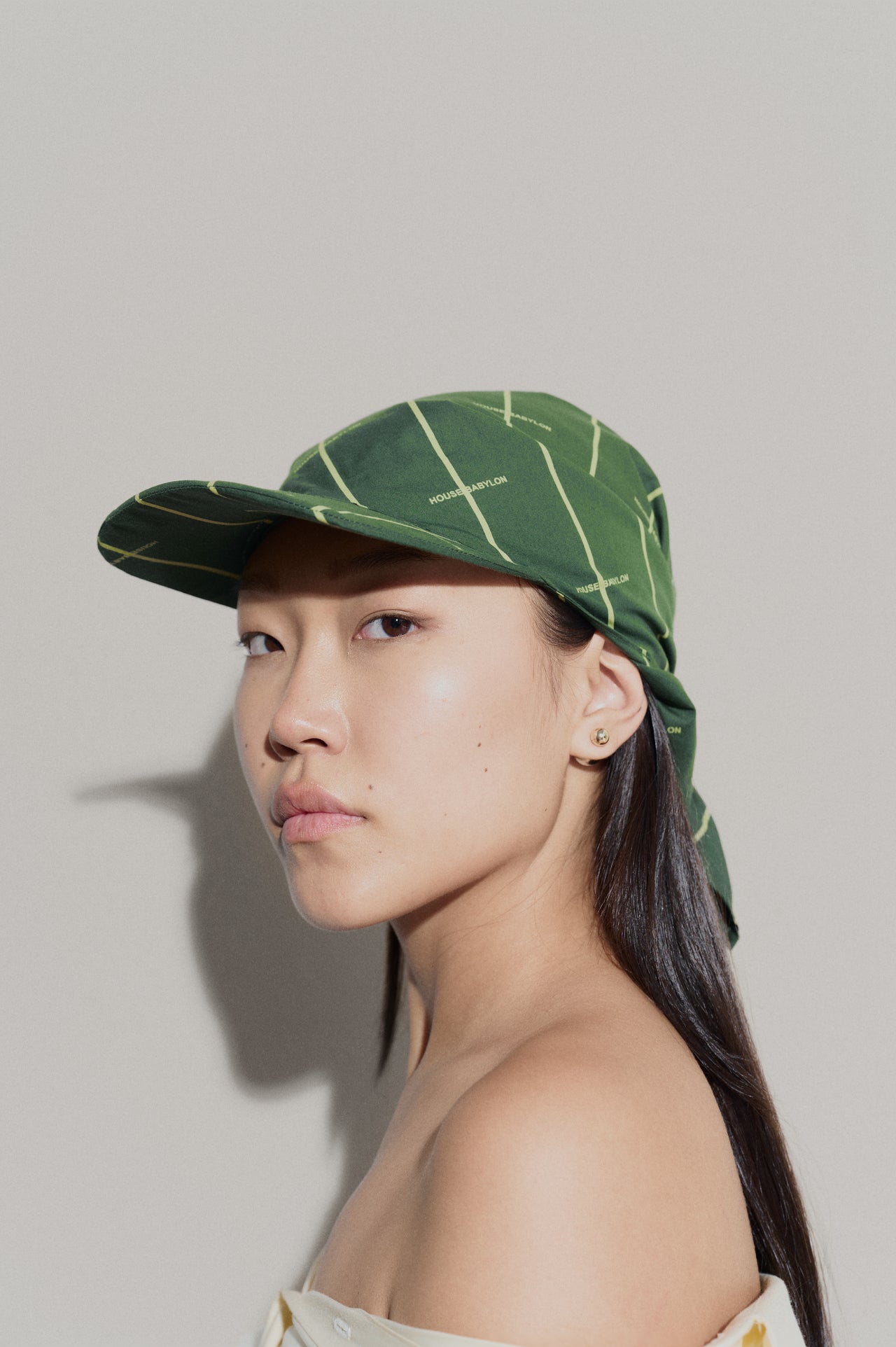 House Babylon striped cap - Dark Green